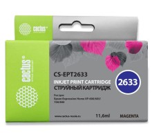 -/ Картридж струйный Cactus CS-EPT2633 26XL пурпурный (12.4мл) для Epson Expression Home XP-600/605/700