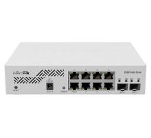 Коммутатор MikroTik Cloud Smart Switch 610-8G-2S+IN with 8 x Gigabit ports, 2 x SFP+ cages, SwOS, desktop case, PSU