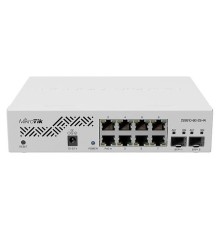 Коммутатор MikroTik Cloud Smart Switch 610-8G-2S+IN with 8 x Gigabit ports, 2 x SFP+ cages, SwOS, desktop case, PSU