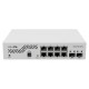 Коммутатор MikroTik Cloud Smart Switch 610-8G-2S+IN with 8 x Gigabit ports, 2 x SFP+ cages, SwOS, desktop case, PSU