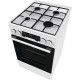 Комбинированная плита Gorenje/ Комбинированная плита Gorenje, Эмаль SilverMatte, объем духовки 62 л, механическое управление, сенсорный программатор IconLED, многоуровневое приготовление, электроподжиг, рельефные направляющие, 2 стекла+термослой, энергоэф