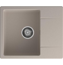 Кухонная мойка GRANFEST GRANFEST Мойка URBAN 258L  1-чаша+крыло 580*490мм, монтаж: врезной, материал: кварц, цвет: песочный