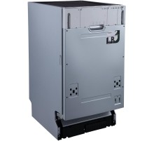 Встраиваемая ПММ EVELUX Встраиваемая посудомоечная машина узкая, 45 см, 4 программы, 10 комплектов,  LED индикация, таймер 3-6-9, А+АА, 49 дБ уровень шума,  регулировка корзины по высоте, 9л потребление воды, 448х550х815 мм.