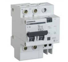 Диф. автомат АД12 2Р 40А 30мА GENERICA