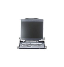 16-портовый IP KVM-переключатель с ЖК-дисплеем Slideaway/ATEN/ SINGLE RAIL 16P PS/2-USB LCDKVMP 17INCH WIH IP