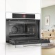 Встраиваемая электрическая духовка BOSCH Компактная духовка с микроволновой печью и 16 типами нагрева, 45.5x59.5x54.8 см, 45л, дисплей,инвертор,SoftClose и SoftOpen, Bosch Assist, белый цвет