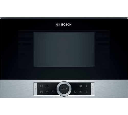 Встраиваемые микроволновые печи BOSCH 900Вт, 5 режимов, инвертер, 21 л, сталь,петли справа