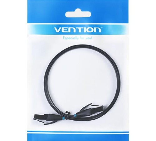 Патч-корд Vention прямой UTP cat.6, RJ45 - 5м. плоский Черный
