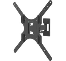 Кронштейн ONKRON/ 26-65" макс. 400*400, 1 колено, наклон -2+12º, поворот 80º макс 35кг, от стены 40-210мм, черный