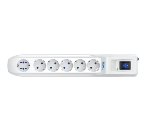Сетевой фильтр Pilot L GP 6 розеток (5 евро + 1GP) 3 м/ Surge protector Pilot L GP 6 sockets (5 Euro + 1GP) 3 m white Сетевой фильтр Pilot L GP 6 розеток (5 евро + 1GP) 3 м/ Surge protector Pilot L GP 6 sockets (5 Euro + 1GP) 3 m white