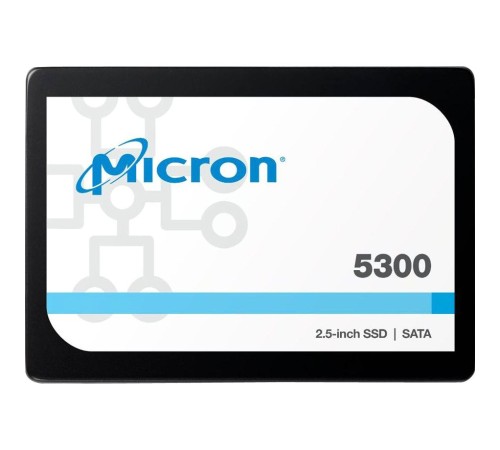 Твердотельный накопитель/ Micron SSD 5300 MAX, 3840GB, 2.5" 7mm, SATA3, 3D TLC, R/W 540/520MB/s, IOPs 95 000/34 000, TBW 24528, DWPD 3.5 (12 мес.) Твердотельный накопитель/ Micron SSD 5300 MAX, 3840GB, 2.5" 7mm, SATA3, 3D TLC, R/W 540/520MB/s, IOPs 95 000/34 000, TBW 24528, DWPD 3.5 (12 мес.)
