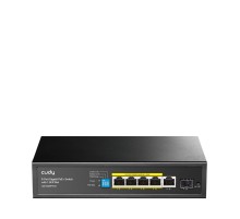 Коммутатор/ 5-Port 10/100/1000M PoE+ Switch 120W, 4-Port 10/100/1000M PoE+ ports, 120 watts total PoE budget, 60 watts for port #1, 802.3at/af, VLAN mode support for port #1 ~ #4, Extend mode support for port #3 ~ #4, Fanless, ±4KV Surge Protection,Watchd