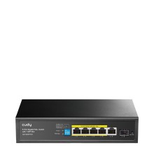 Коммутатор/ 5-Port 10/100/1000M PoE+ Switch 120W, 4-Port 10/100/1000M PoE+ ports, 120 watts total PoE budget, 60 watts for port #1, 802.3at/af, VLAN mode support for port #1 ~ #4, Extend mode support for port #3 ~ #4, Fanless, ±4KV Surge Protection,Watchd