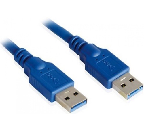 Кабель интерфейсный USB 3.0 3.0m Premium Greenconnect GC- U3A01 AM / AM 28 / 24 AWG экран, синий, пластиковый пакет
