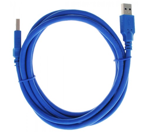 Кабель интерфейсный USB 3.0 3.0m Premium Greenconnect GC- U3A01 AM / AM 28 / 24 AWG экран, синий, пластиковый пакет