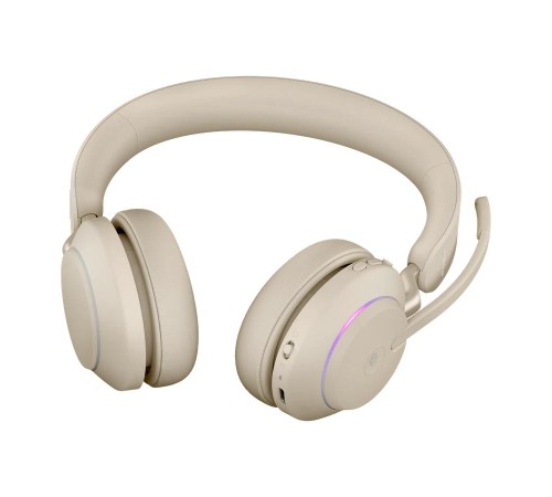 Гарнитура беспроводная/ Jabra Evolve2 65, Link380a MS Stereo Beige Гарнитура беспроводная/ Jabra Evolve2 65, Link380a MS Stereo Beige