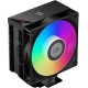 Кулер для процессора PCCooler RT500 Digital ARGB BK, 120mm FAN, 5 HEAT PIPES, 4-PIN PWM, 500-2200 RPM, 34.9 DBA, HYDRO BEARING, LED temp., LGA 1851/1700/1200/115X, AMD AM5/AM4