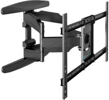 Кронштейн ONKRON/ 40-75" макс 400*600  наклон -5°/+8°, поворот ±140° Макс нагрузка 45,5кг, от стены 54-500мм, черный