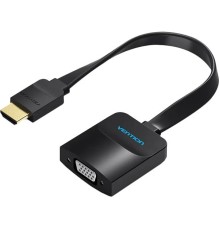 Мультимедиа конвертер Vention HDMI > VGA + аудио, гибкий, плоский