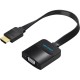 Мультимедиа конвертер Vention HDMI > VGA + аудио, гибкий, плоский