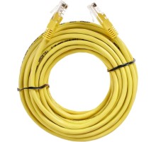 Патчкорд/ Патчкорд литой "Telecom" UTP кат.5е 15,0м желтый