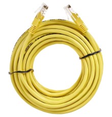 Патчкорд/ Патчкорд литой "Telecom" UTP кат.5е 15,0м желтый