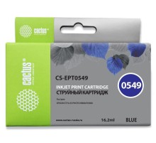 -/ Картридж струйный Cactus CS-EPT0549 T0549 синий (16.2мл) для Epson Stylus Photo R800/R1800