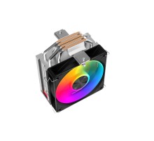 Кулер для процессора/ CPU Cooler SAMA A40L (240W, 4-pin PWM, 152mm, 4x6mm, ARGB, 1x120mm, 78CFM, 29dBA, 2200RPM, S: 1851/1700/1200/115X, AM5/AM4, silver)