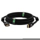 GCR Кабель 7.5m HDMI версия 2.0, HDR 4:2:2, Ultra HD, 4K 60 fps 60Hz/5K*30Hz, 3D, AUDIO, 18.0 Гбит/с, 28/28 AWG, OD7.8mm, тройной экран, черный нейлон, AL корпус черный, фер.кольца, GCR-52193