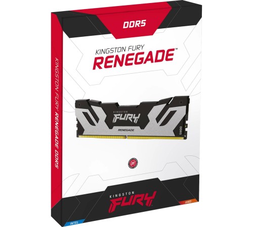 Память оперативная/ Kingston 32GB 6400MT/s DDR5 CL32 DIMM FURY Renegade Silver XMP Память оперативная/ Kingston 32GB 6400MT/s DDR5 CL32 DIMM FURY Renegade Silver XMP