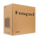 Корпус без блока питания/ Case HSPD M210, Mesh Mid Tower, Black, 0.7 SPCC, 1x90mm mATX, mITX 140/280/150mm 1x2.5", 1x3.5", 4xPCI 1xUSB-A 3.0 302x168x350mm