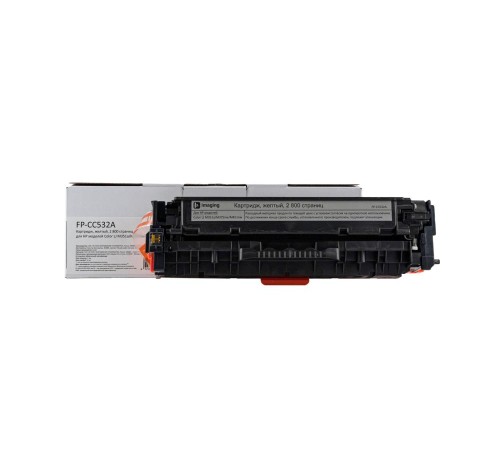 Картридж F+ imaging, желтый, 2 800 страниц, для HP моделей Color LJ M351a/M375nw/ M451nw (аналог CC532A/CE412A/CF382A/CRG118Y/CRG718Y/CRG318Y/Canon318Y), FP-CC532A (Вскрытая упаковка)