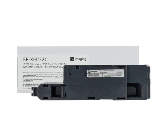 Тонер-картридж Fplus, голубой, 1 400 страниц, для Xerox моделей Phaser 6020/6022/6025/6027 (аналог 106R02760), FP-X6022C