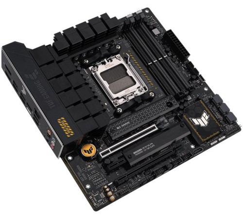 Материнская плата ASUS TUF GAMING B650M-PLUS, AM5, B650, 4*DDR5, 4*SATA, 2*M.2, 3*USB 3.2, 4*USB 2.0, Type-C, 3*PCIx16, 1*PCIx1, DP+HDMI, mATX; 90MB1BG0-M0EAY0