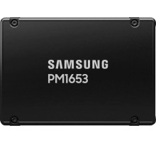 Твердотельный накопитель Samsung Enterprise SSD, 2.5"(SFF) 15mm, PM1653, 1600GB (1.6TB), SAS 24Gb/s, R4200/W2400Mb/s, IOPS(R4K) 720K/85K, MTBF 2M, 3DWPD/5Y(official FW mod), TBW 8760TB, OEM (repl. MZILT1T6HBJR-00007)