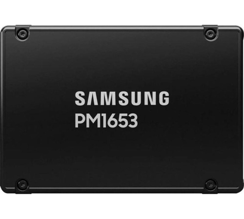 Твердотельный накопитель Samsung Enterprise SSD, 2.5"(SFF) 15mm, PM1653, 1600GB (1.6TB), SAS 24Gb/s, R4200/W2400Mb/s, IOPS(R4K) 720K/85K, MTBF 2M, 3DWPD/5Y(official FW mod), TBW 8760TB, OEM (repl. MZILT1T6HBJR-00007)