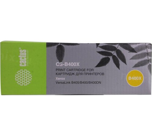 -/ Картридж лазерный Cactus CS-B400X 106R03585 черный (24600стр.) для Xerox VersaLink B400/405