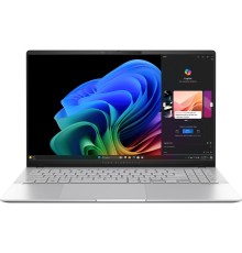 Ноутбук/ ASUS S5507QA-MA013W 15.6"(2880x1620 OLED)/Qualcomm Snapdragon X Plus X1P-42-100(3.4Ghz)/16384Mb/1024PCISSDGb/noDVD/Int:Adreno X1-85/Cam/BT/WiFi/70WHr/war 1y/1.42kg/Cool Silver/Win11Home + алюм корп