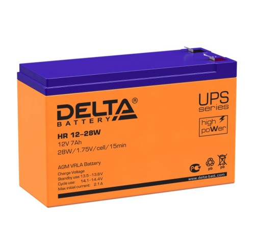 Аккумуляторная батарея DELTA BATTERY HR 12-28 W (12 В/ 7 Ач) Аккумуляторная батарея DELTA BATTERY HR 12-28 W (12 В/ 7 Ач)