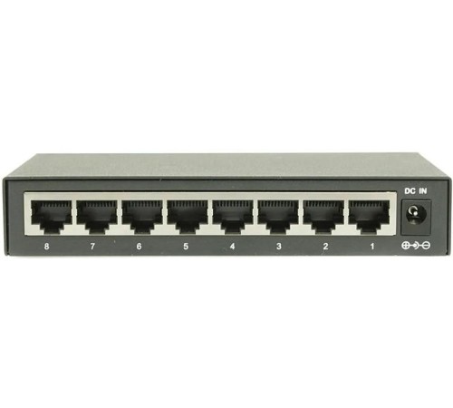 Коммутатор Fast Ethernet OSNOVO SW-10800 Неуправляемый коммутатор Fast Ethernet на 8 RJ45 портов. Порты: 8 x FE (10/100Base-TX). Изоляция портов (VLAN). Auto MDI/MDIX Встроенная грозозащита 3кВ. В комплекте БП DC12V(1A). Разм