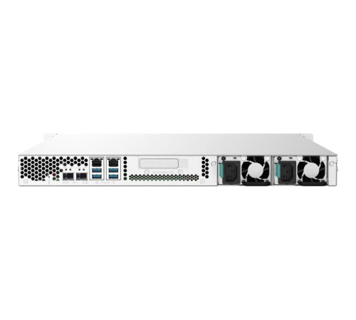 Сетевое хранилище без дисков/ SMB QNAP TS-432PXU-RP-2G 4-Bay quad-core 1.7 GHz rackmount NAS with 250W redundant PSU, 2GB DDR4 UDIMM RAM (max 16GB), SATA 6Gb/s, 2x 10GbE SFP+ LAN, 2x 2.5 GbE LAN, 1x PCIe Gen2 x2 slot. W/o RAIL-B02 Сетевое хранилище без дисков/ SMB QNAP TS-432PXU-RP-2G 4-Bay quad-core 1.7 GHz rackmount NAS with 250W redundant PSU, 2GB DDR4 UDIMM RAM (max 16GB), SATA 6Gb/s, 2x 10GbE SFP+ LAN, 2x 2.5 GbE LAN, 1x PCIe Gen2 x2 slot. W/o RAIL-B02