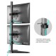 ONKRON кронштейн для двух мониторов 13"-34" настольный, чёрный D208FS (Мятая упаковка)