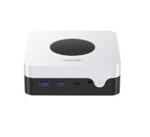 Компьютер/ Chuwi LarkBox X  Intel N-series N100(0.8Ghz)/12288Mb/512SSDGb/Int:Intel UHD Graphics/BT/WiFi/war 1y/0.4kg/Grey+White/Win11Pro + USB2.0*2/USB3.2*2/Type-C*1/HDMI*1/DP*1/RJ45*2/WIFI6,BT5.2/bracket