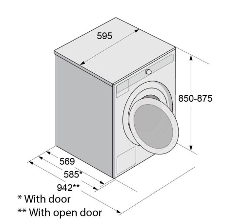 Стиральные машины ASKO/ Арт. 741634 ; 85х59.5х58, фронтальная загрузка, 8 кг, 1600 oб/мин, А+++, дисплей, индукционный мотор, белая