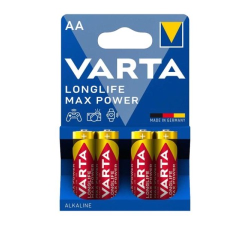 Батарейка AA/ Батарейка Varta LONGLIFE MAX POWER (MAX TECH) LR6 AA BL4 Alkaline 1.5V (4706) (4/80/400) (4 шт.) Батарейка AA/ Батарейка Varta LONGLIFE MAX POWER (MAX TECH) LR6 AA BL4 Alkaline 1.5V (4706) (4/80/400) (4 шт.)