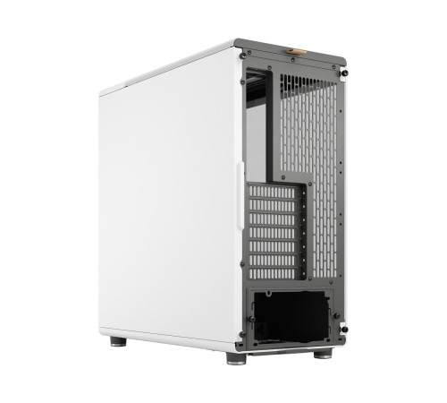 Корпус ПК без блока питания/ Case Fractal Design North TG Clear Tint, Midi-Tower, 2x140mm, 2xUSB-A 3.2 + 1xUSB 3.2 Type-C ATX, mATX, mITX Wood panel, Chalk White