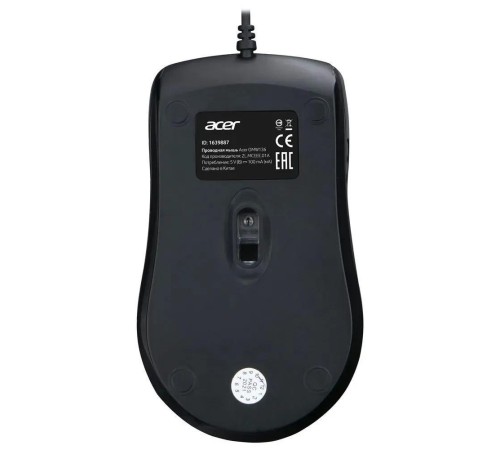 Мышь компьютерная/ Проводная мышь Acer OMW136 оптическая (1200dpi) USB (2but) black Мышь компьютерная/ Проводная мышь Acer OMW136 оптическая (1200dpi) USB (2but) black