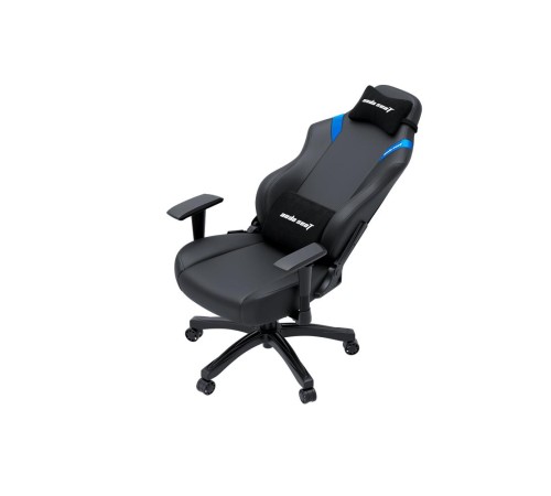 Кресло игровое Anda Seat Luna series цвет черный с синими вставками, размер L (110кг), материал ПВХ (модель AD18) Кресло игровое Anda Seat Luna series цвет черный с синими вставками, размер L (110кг), материал ПВХ (модель AD18)