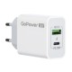 Сетевое З/У/ Сетевое З/У GoPower GPQC08 1USB+1Type-C 20W QC3.0 белый