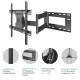 ONKRON кронштейн для телевизора 40"-75" наклонно-поворотный, чёрный M7L (Вскрытая упаковка)